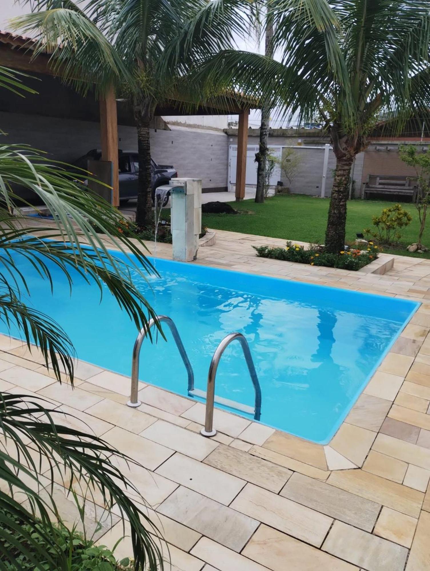 Piscina 6 Quarto 300M Praia Jardim Churrasqueira 16 Pessoas Garagem 3 Carros Monitoramento 24 Horas Mesa De Sinuca Itanhaém Zewnętrze zdjęcie